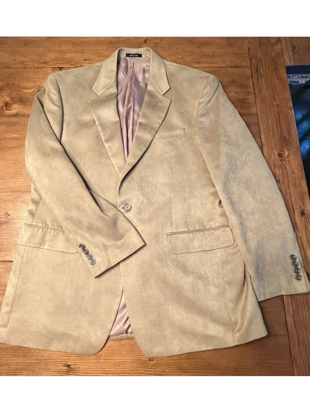 Lauren Ralph Lauren Blazer Mens 42R Brown Tan Faux Suede Sport Coat Jacket NWOT - Picture 3 of 8